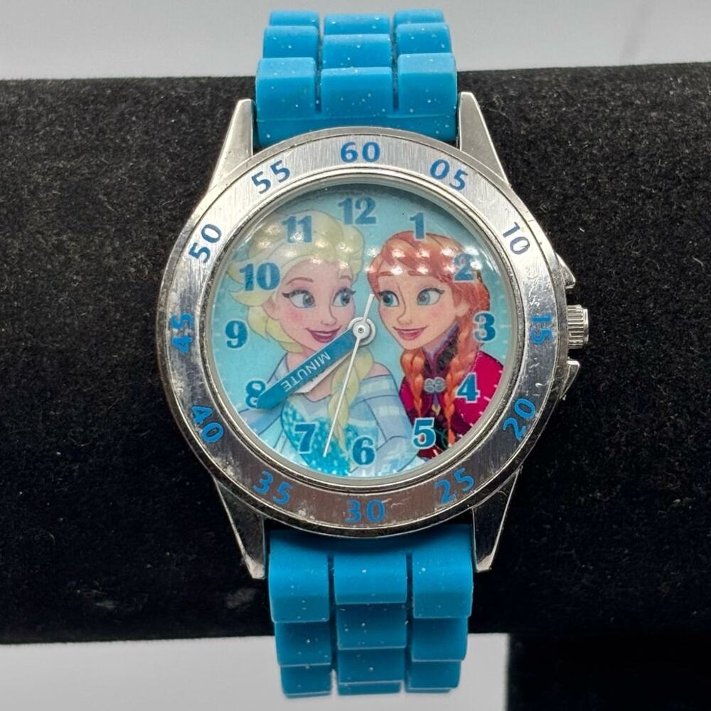 Silver & Blue Frozen Watch